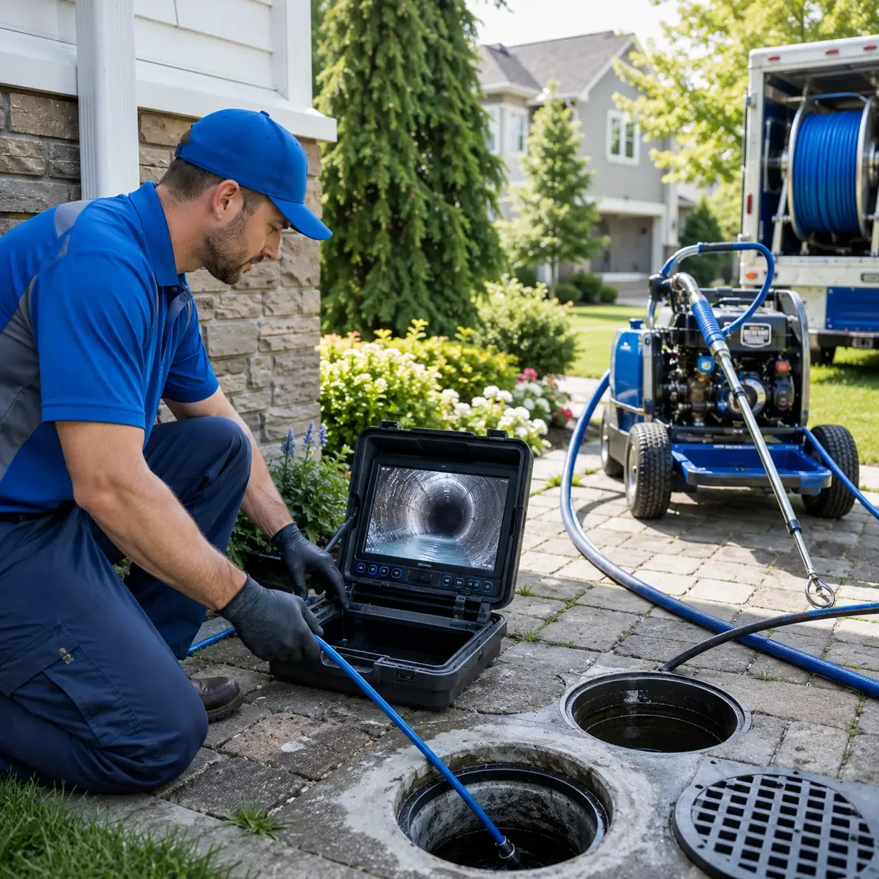 Outdoor drain cleaning professionals serving Westfield, ME